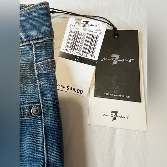 7 For All Mankind Stretch Denim Jeans NWT - Picture 2 of 7